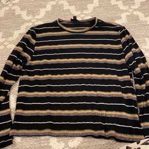 Topshop striped long sleeve shirt